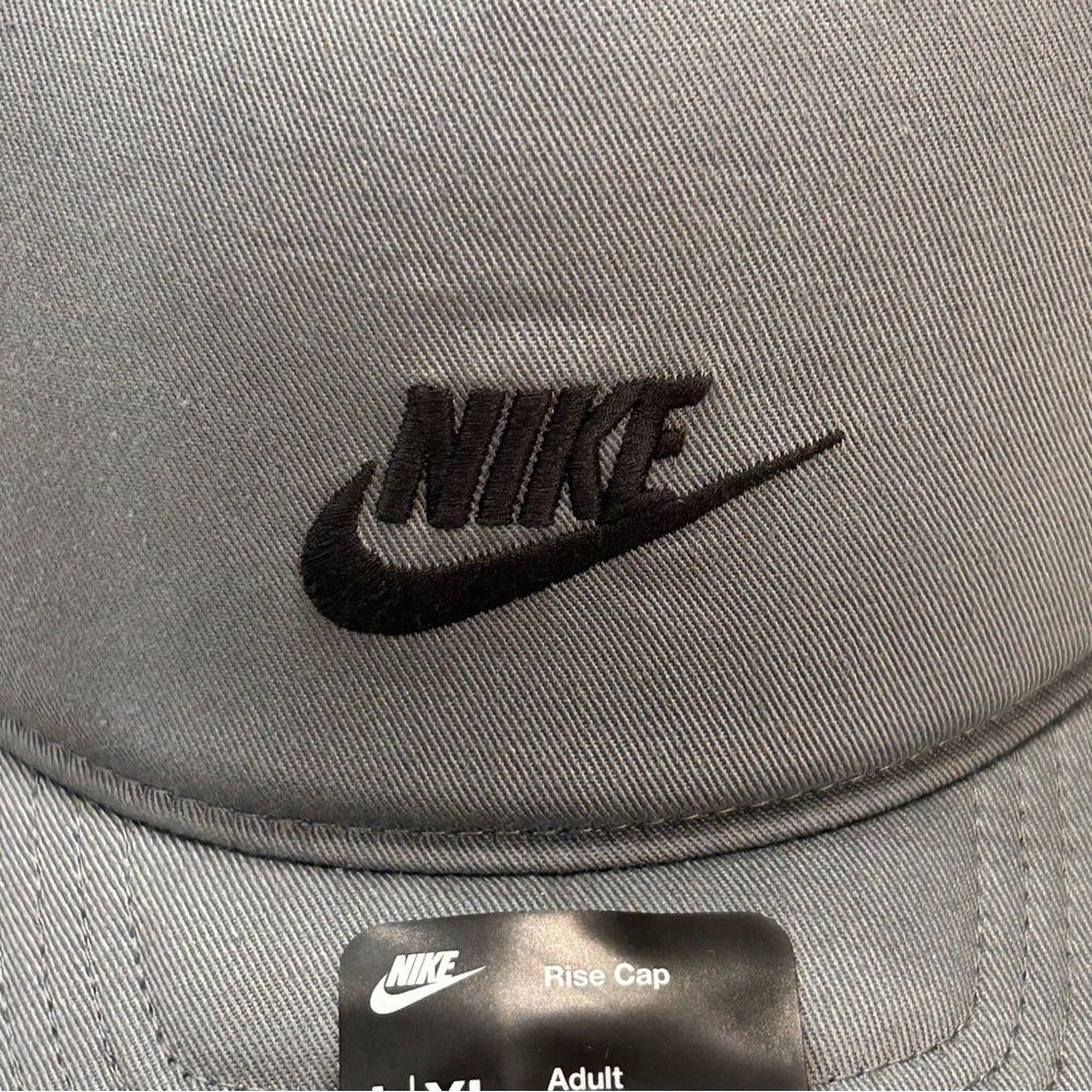 Nike Rise Cap Structured Trucker Hat Gray White Mesh SnapBack Sz L/XL FB5378-084 - Picture 2 of 12